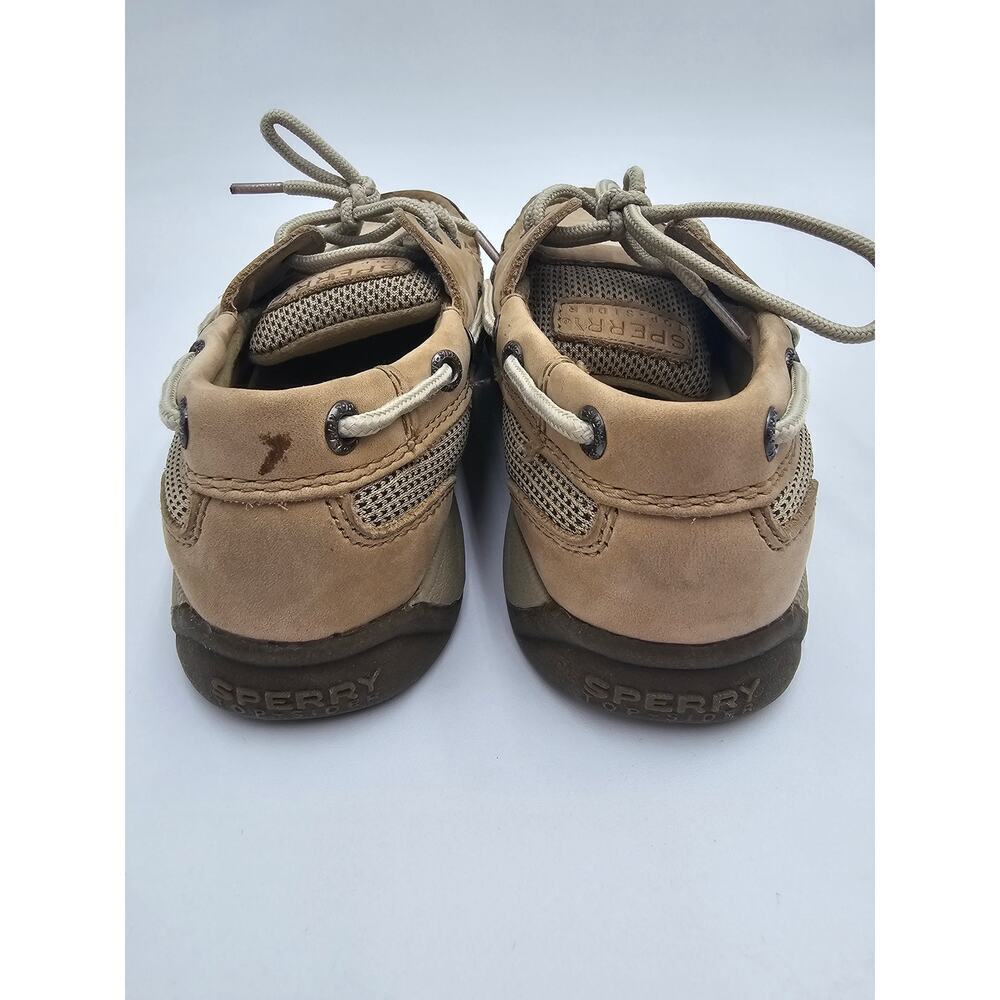 Sperry Girl's Size 1M Intrepid Tan Boat Shoes - Picture 8 of 11